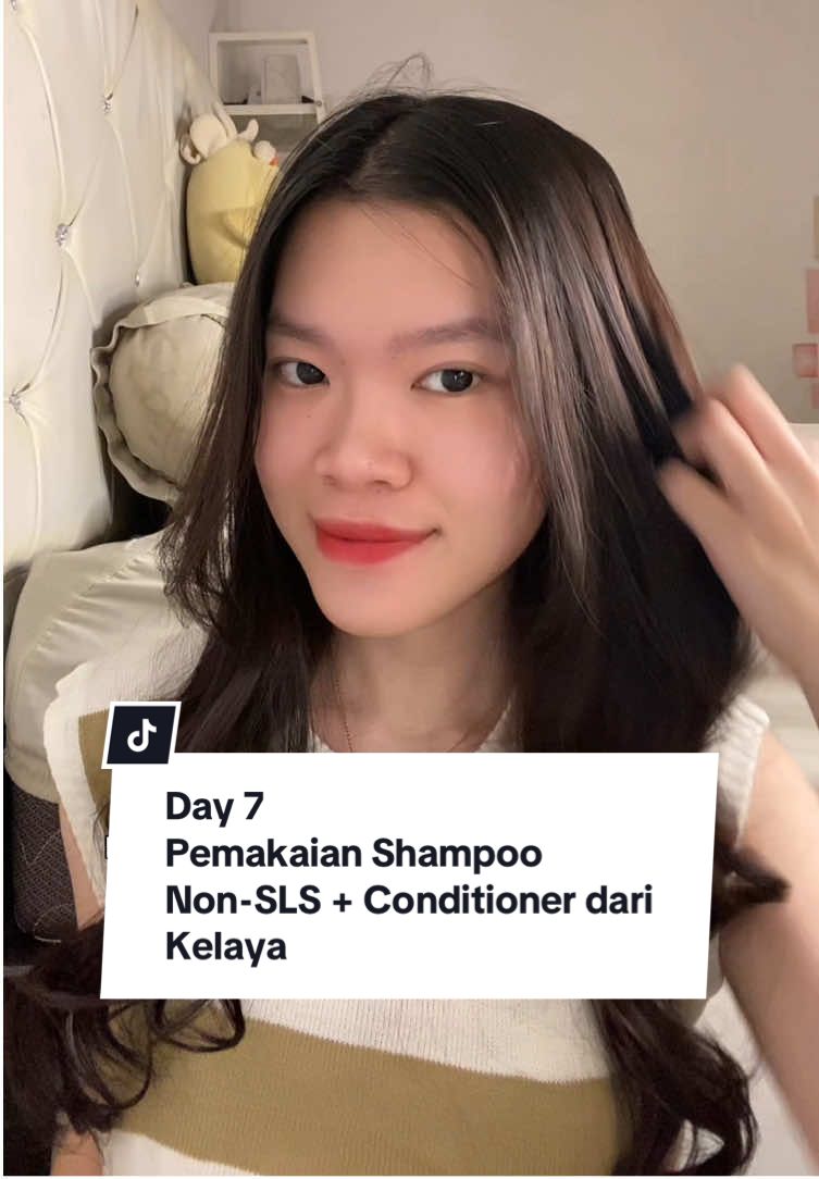 Progres rambut di hari ke 7 bersama @Kelaya Hair Treatment  #shampononsls #bebasrontok #antikusut #hempaskusut #fyp #leaveonconditioner #kelayahairtreatmentshampoo #foryou #beranda #foryoupage  