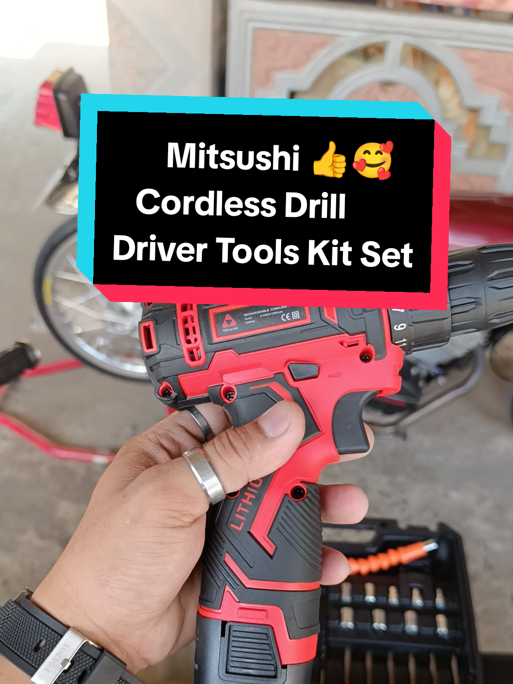 Mitsushi MLDZ1006 16.8V 10mm 2pcs Batteries Glary High End Series Cordless Drill Driver Tool Kit Set with Accessories #mitsushi #cordlessdrill #drivertoolset #cordless drill 12v li-ion 