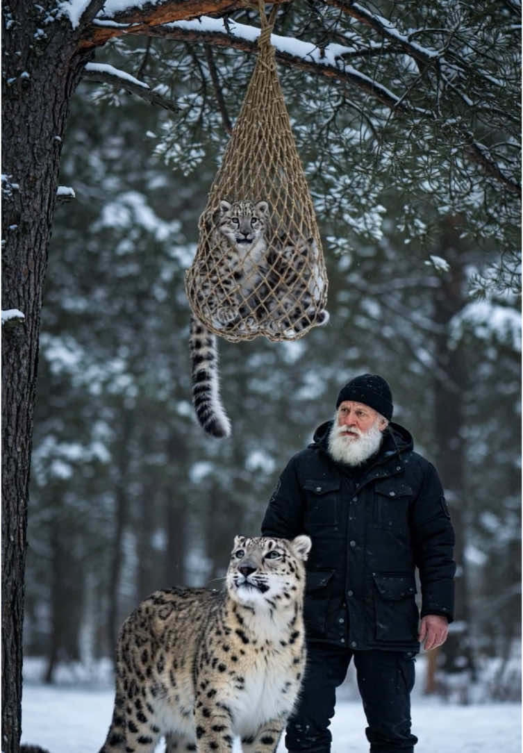 Kind Man Rescues Snow Leopard Cubs #animals #rescueanimals #humanity This video features a man rescuing snow leopard cubs.