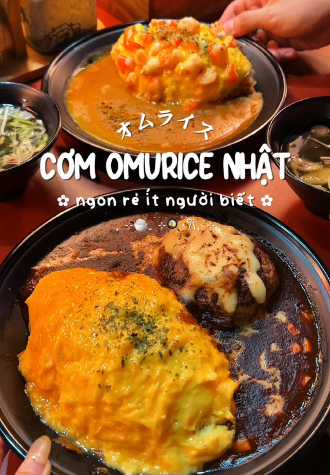 Tiệm cơm omurice Nhật ngon rẻ ít người biết khu sinh viên ✨😚 #omurice #ramen #japanesefood #ancungtiktok #reviewanngon #LearnOnTikTok #dianthoi 