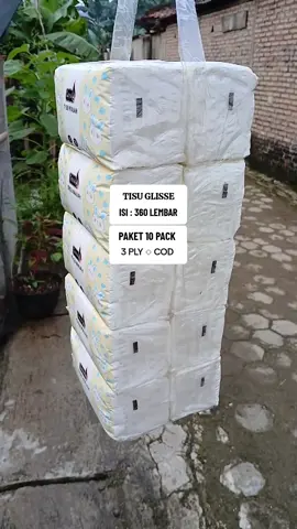 PAKET 10 PACK ◇ Tisu GLISSE isi 360 Lembar 3 Ply ◇ Bisa COD. #facialtissue #tisuwajah #tisumurah #tisupromo #tisuglisse #tisukering 