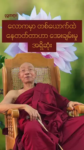 အေးချမ်းမှုအစစ်ဟာ  #တရားတော် #တရားတော်များ #ဆရာတော်ကြီးများရဲ့တရားဓမ္မများ #ဆရာတော်ကြီးများရဲ့တရားဓမ္မများ #ပါချုပ်ဆရာတော်ဘုရာကြီး🙏🙏🙏 #songkran2025 #အရှင်နန္ဒမာလာဘိဝံသ #ဗုဒ္ဓဘာသာ #တရားတော်များနာယူနိုင်ပါစေ🙏 #ပါချုပ်ဆရာတော်ဘုရာကြီး၏အဆုံးအမများ🙏🙏🙏 #တရားနာယူပါ #တရားတို #တရားနာကြွကြပါဗျို့🙏🙏🙏 #တရားနာယူချင်းဖြင့်စိတ်အေးချမ်းပါစေ🙏🙏🙏 #တရားနာရင်းဘဝအမောတွေပြေပါစေ🙏🙏🙏 #တရားနာယူချင်းဖြင့်စိတ်အေးချမ်းပါစေ🙏🙏🙏 