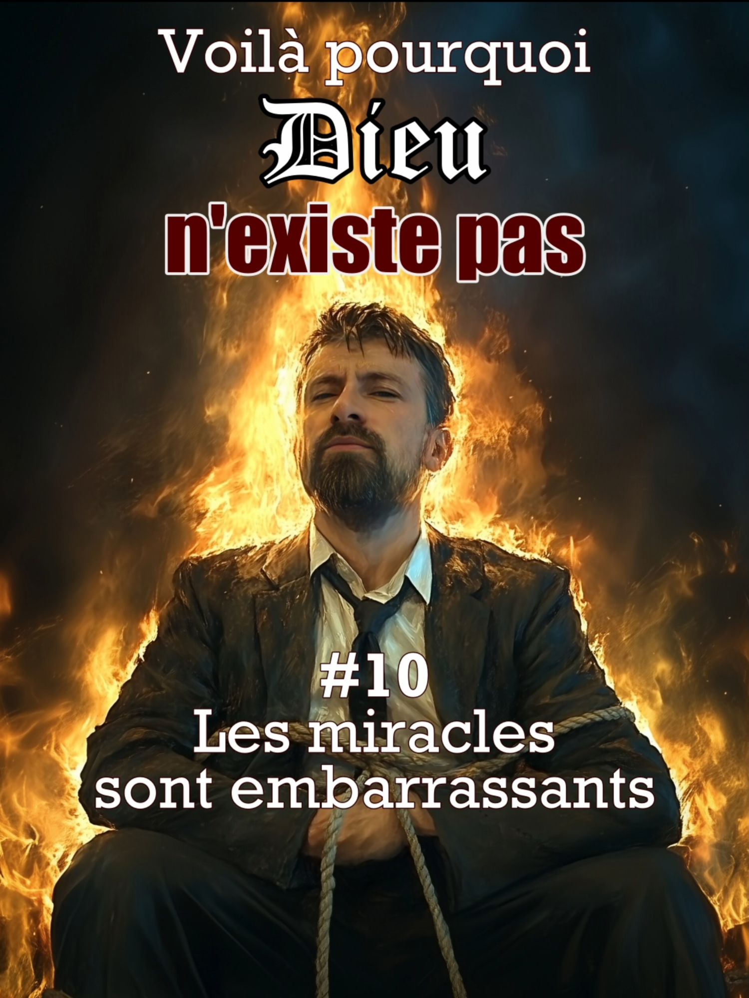 Voilà pourquoi Dieu n’existe pas n°10. Les histoires de miracles ne sont pas seulement d’un embarras ridicule, elles sont la démonstration d’un besoin de preuves empiriques désespéré, et manipulé. #EspritCritique #religion #zététique #croyance #preuve