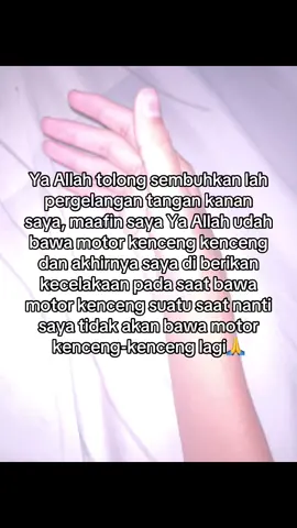Mungkin saya telah di berikan musibah oleh Allah swt semoga saya cepet sembuh 🙏untuk kalian yg suka bawa mtr kenceng2 tolong pelan pelan aja yg penting selamat #masukberanda #galaubrutal #pergelangantangan #patahtulang 