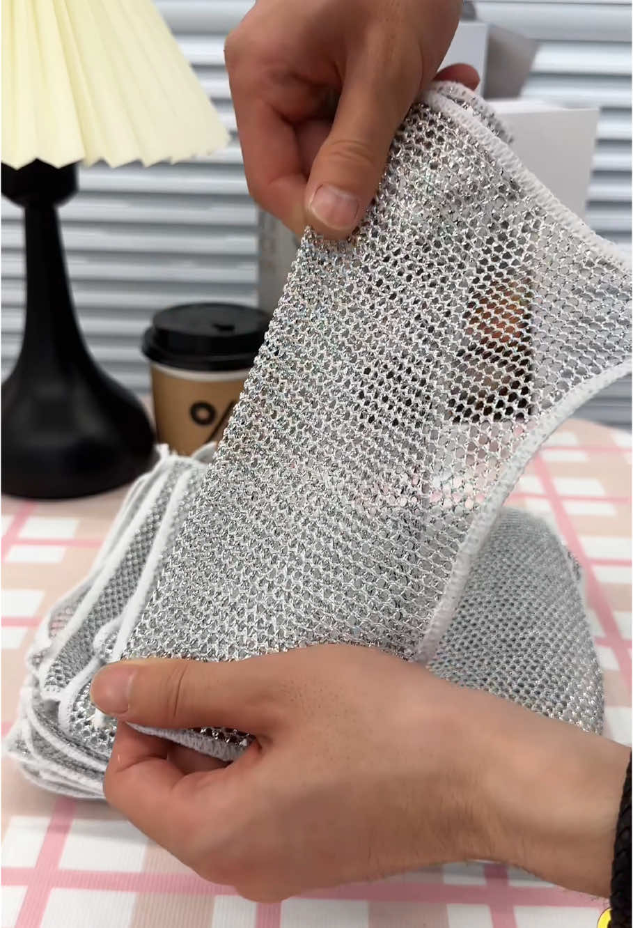 10 Counts Dishwashing Rags,Multipurpose Non-Scratch WireDishcloths for Wet and Dry Use, Reusable Wire Cleaning Clothsfor Kitchen, Sinks, and Pans Silver Removable, Washable &More#tiktokshop #fyp #foryou #multipurpose
