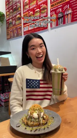 🍫Viral Dubai Chocolate Milkshake and Waffles are now available in Jax Burger Shake!  Trust me, you have to tried it yourself!  📍Jax Burger Shack, 2/64 Ormiston Road, Auckland @Jax  Burger  Shack  #dubaichocolate#aucklandnz#aucklandeats#aucklandeat#auckkandfoodreview#aucklandfoodies #easttamaki #ugc#foodreview#nzfood#nzlife#aucklandlife#milkshake#eastauckland#aucklandfoodie#aucklandfoodspots #dubaichocolatelovers #dubaichocolatemilkshake