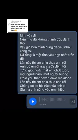 Trả lời @tn12345206 #cover#chiucachminhnoithua#xuhuongtiktok2025🌹😍❤️💐 