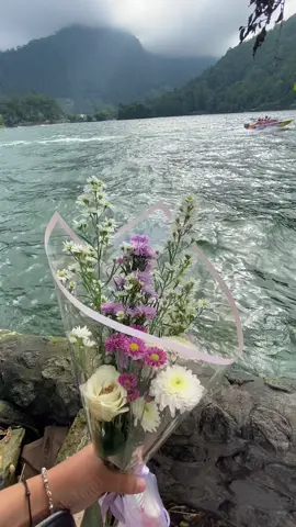 Fresh flowers with view in sarangan🥹✨#telagasarangan #magetan24jam #fyp #freshflowers 