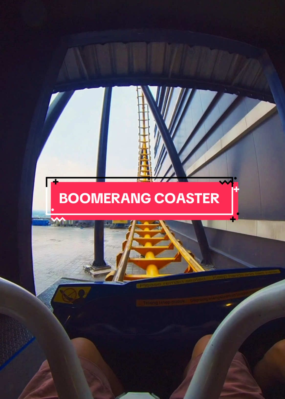Life is a splitting image of a rollercoaster ride  #rollercoaster #POV #transstudiocibubur #fyp 