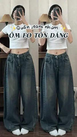 Jeans xinh nhúm tôn V3 cho mấy bà nhó #outfit #jeans #jeansnu #phoido #xuhuongtiktok #quanjeans #quanongrong #fitcheck #videoviral #xuhuong 
