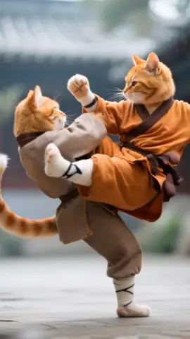 Kucing biasa: tidur ✅ Kucing ini: jurus 1000 cakar terbang! Master Kungfu Meong siap beraksi!