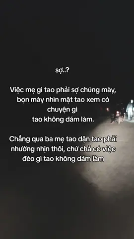 Sợ..?