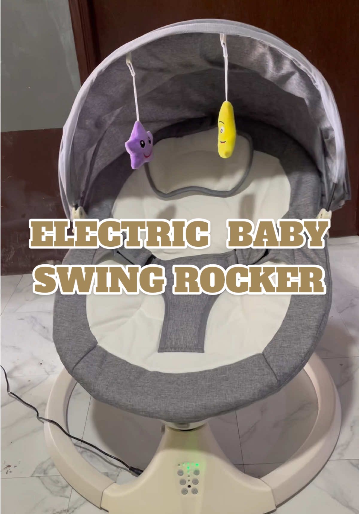 Mapapasarap tulog ni baby pag talaga meron tayong ganito ☺️ #electricbabyrocker #electricswingrocker #babyswingrocker 