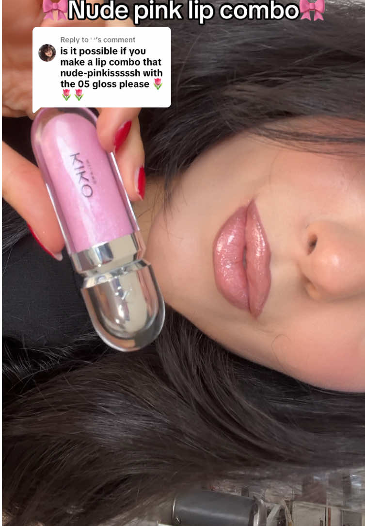 Replying to @ʳ ˢ  I hope you will like this lip combo🌸🌸🌸 #KIKOMilano #lipgloss #kikogloss #kikolipcombo @KIKO Milano 