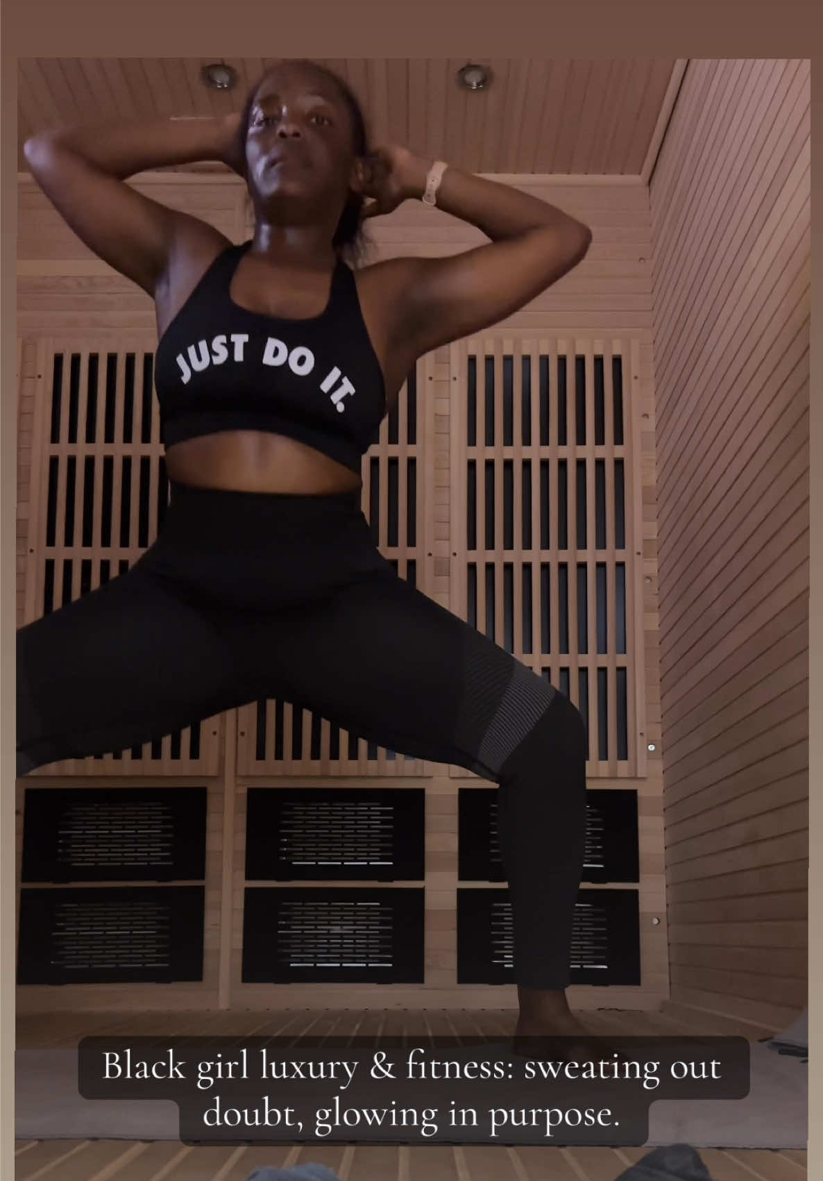 Black girl luxury & fitness: sweating out doubt, glowing in purpose.