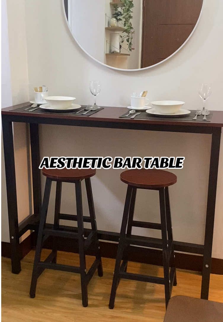 Aesthetic bar table #bartable #kitchentable #table #tablewithchair #fyp #foryou 