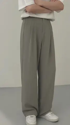 Mannered Wide Leg Pants for Men Straight Cut Loose Look Korean Trousers Full length Premium Fabric. #straightcutpants #koreanlook #loosepants #pantsformen #manneredwidelegpants #widelegtrousers 