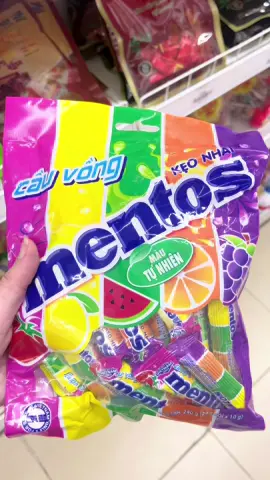 Kẹo nhai mentos cầu vồng nhiều hương vị #mentos #mentoscauvong #xuhuong #kẹo 