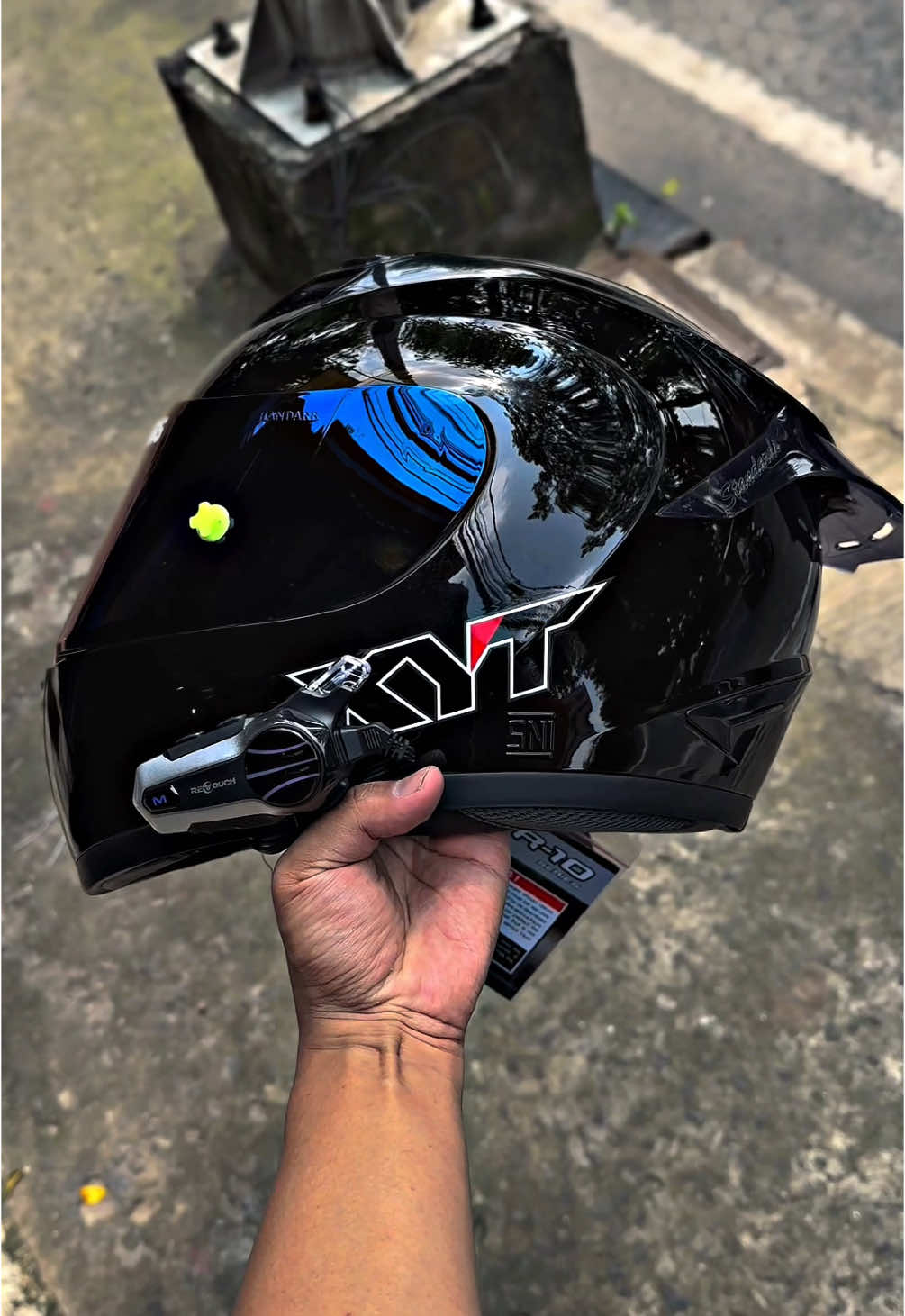Masih Ganteng Kok, 400k udah dapat helm Fullface berlisensi DOT 😎🫵 #kytr10 #helmkyt #kytfullface