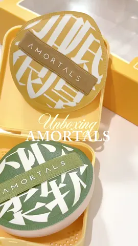 พัฟใหญ่สะใจแล้วนุ่มมมาก! 💛💚 #unboxing #amortals #พัฟแต่งหน้า #รีวิวบิวตี้ 