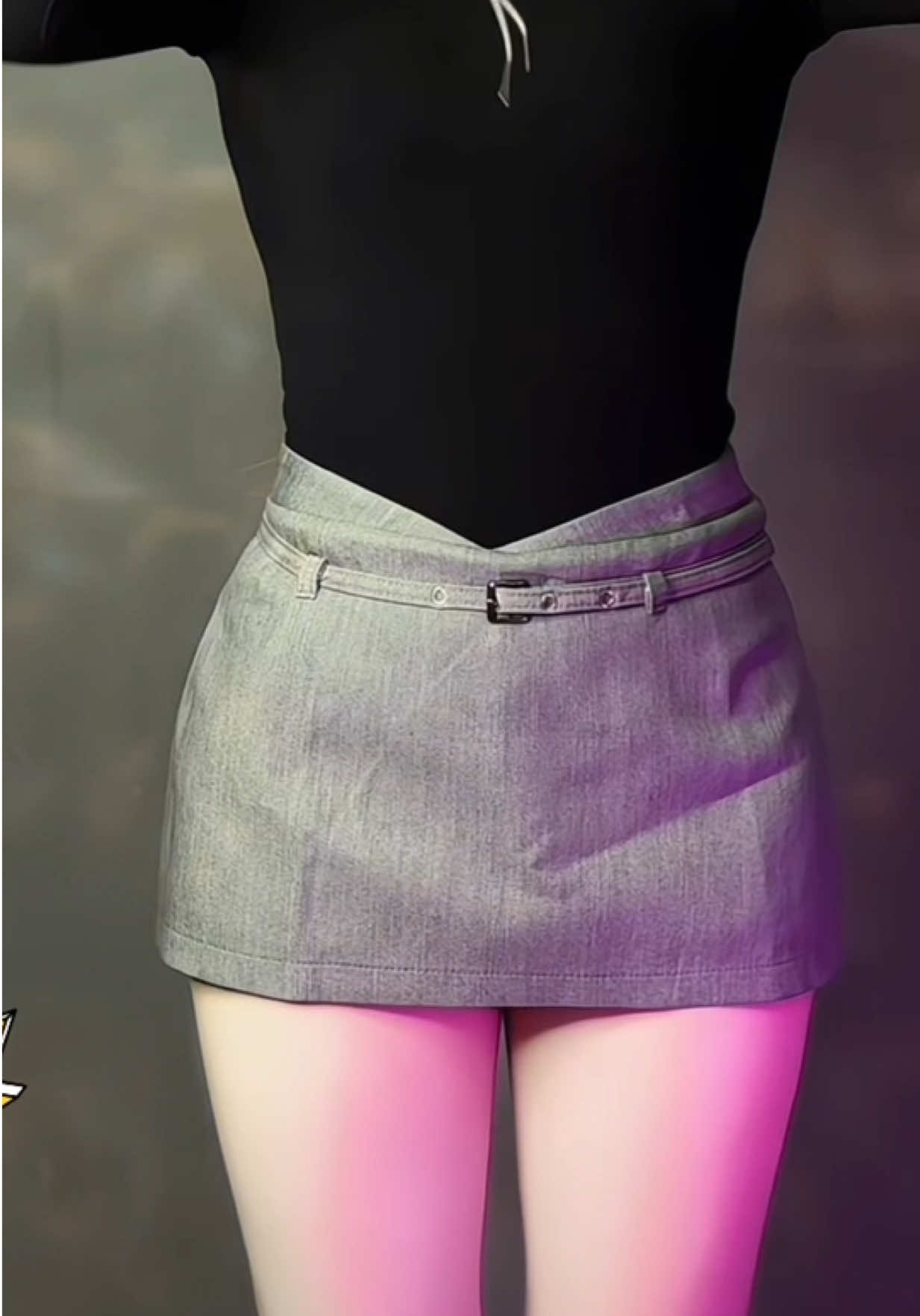 Chân Váy Ngắn Nữ Bé Du Chân Váy Cạp Trễ Có Thắt Lưng #fyp #xh #outfit #thoitrangnu #xuhuongtiktok 