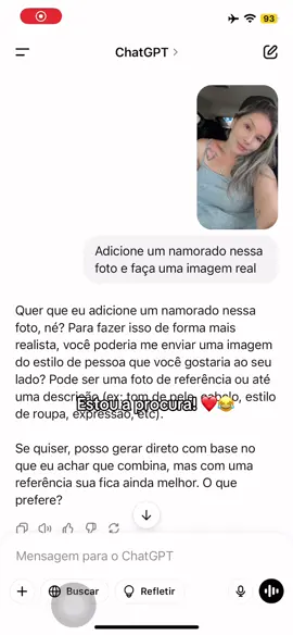 Pedi pro ChatGPT criar uma foto minha com o meu namorado, agora tô procurando ele por aí. Se você se reconhecer me chama. #chatgpt #namorado #foryoupage #fyyyyyyy 
