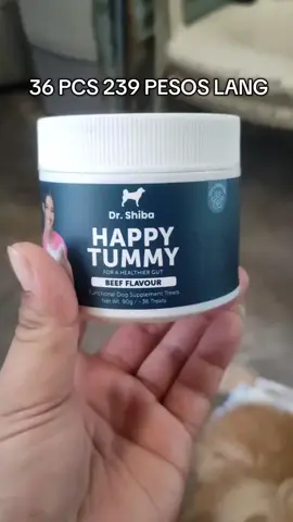 HAPPY TUMMY MINI TUB 🙌🏻 36PCS NA SA HALAGANG 239 PESOS LANG 🫶🏻 PARA SA MGA FURBABY NIYO PICKY EATER, MABAHONG HININGA, NAGDIDILA NG PAA AT NAGKAKAMOT LAGI. #happytummy #drshibahappytummy #drshiba #dogtreats #treatsfordogs #drshibafunctionaldogsnacks #tiktokaffiliateforbeginners #tiktokaffiliate #tiktokaffiliatemarketing #fyp #foryou 