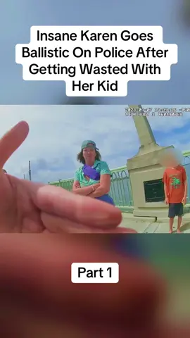 Insane Karen Goes Ballistic On Police After Getting Wasted With Her Kid#cops #copsoftiktok #police #policeofficer #bodycam #crime #truecrime #truestory #foryou #fyp 