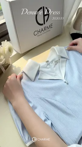 Chất liệu mịn mát & màu sắc dịu mắt giúp thiết kế được săn đón cực nhiệt dù mới chớm hạ🌱#charmestore #thoitrangcongso #vaythietke #somi #chanvay #thanhlich #nutinh #hiendai #xuhuong #xuhuongtiktok 