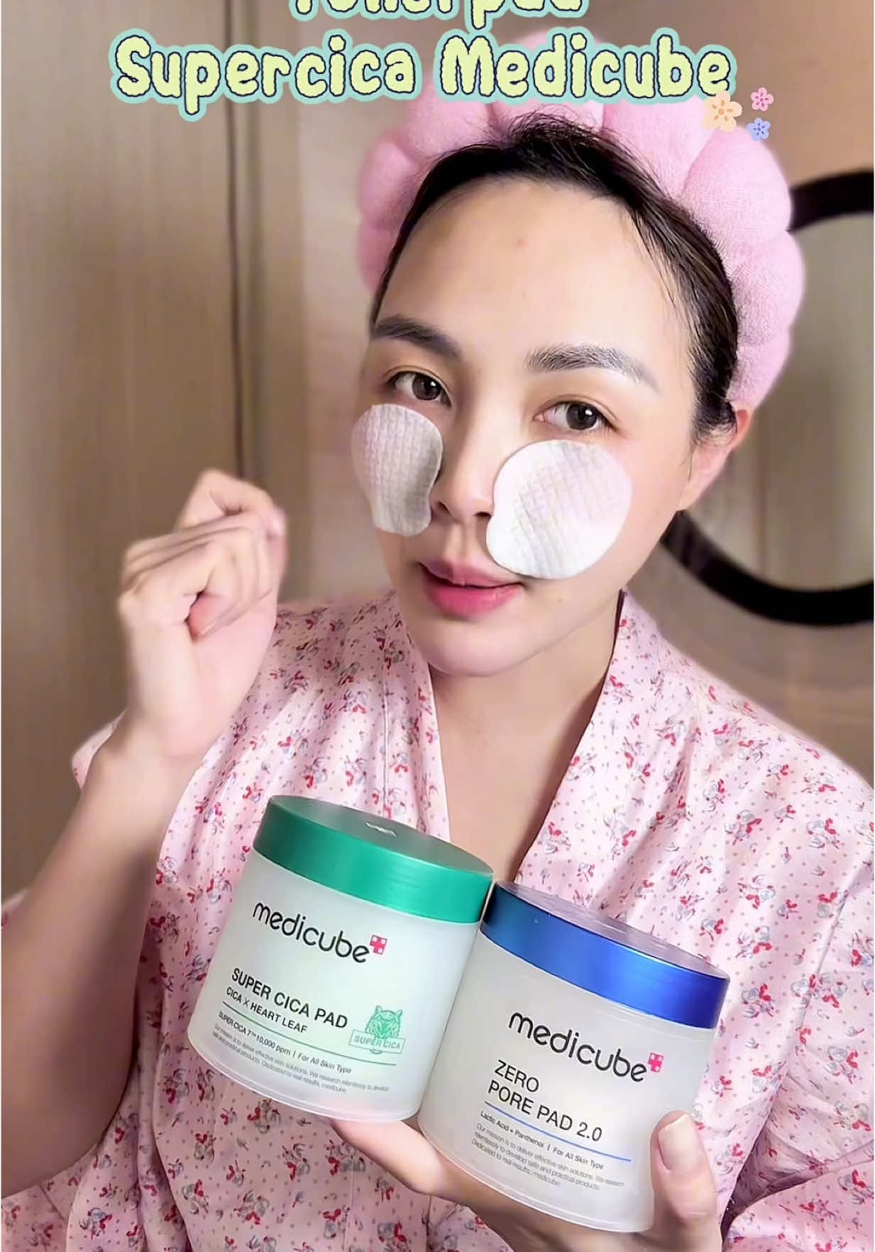 Tonerpad xịn sò của #medicube super cica cho da nhạy cảm da khô da treatment nè. Êm dịu cải thiện lỗ chân lông luôn #tonerpad #cica #xuhuong #skincare #skincareroutine #skincarekhoahoc #goclamdep #BeautyTok 
