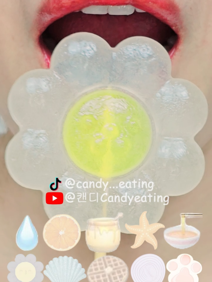 ASMR EMOJI FOOD mukbang eating sounds #candy #asmr #eating #mukbang #먹방 #fyp #sound #입술먹방asmr #eatingsounds #입술계 ##kohakuto #sprinklehoneyjelly #dessert #desserts #water 