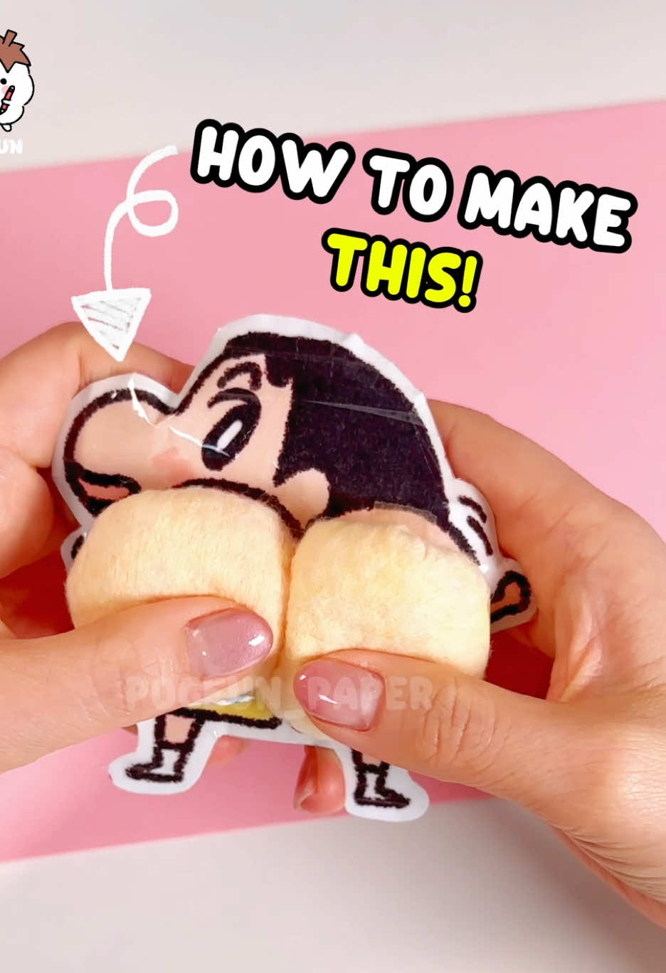 DIY Shin-chan Squishy🍑 #Shinchan #SquishyDIY #말랑이 #스퀴시 #귀여운만들기 #포근페이퍼 #pogeunpaper #crayonshinchan #diycraft #papersquishy #cutediy