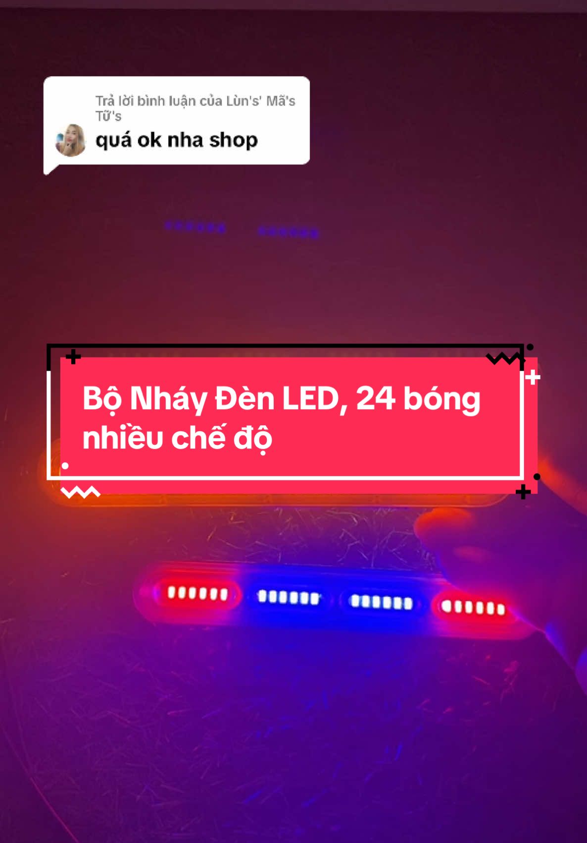 Trả lời @Lùn's' Mã's Tữ's lên cho anh em Bộ Nháy Đèn LED, 24 bóng nhiều chế độ nháy dùng điện chung 12v-24v#k2dochoixe #dochoixetai #lednhay #lednhayxanhdo #lednhayduoi #lednhaycanhbao 