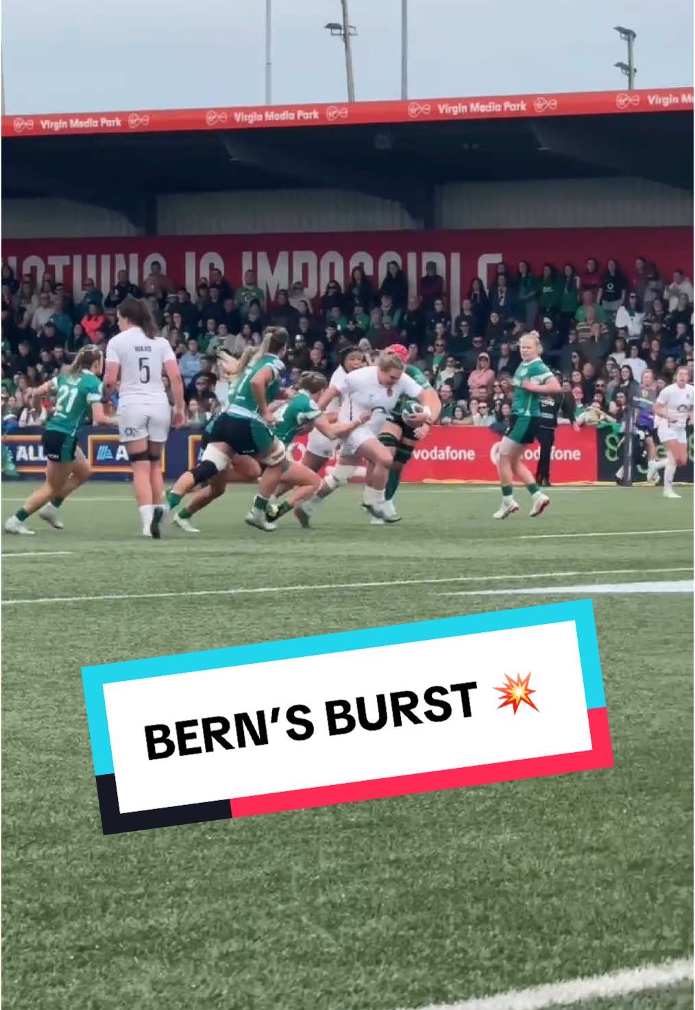 @Sarah Bern powering through 👊 #GuinnessW6N 