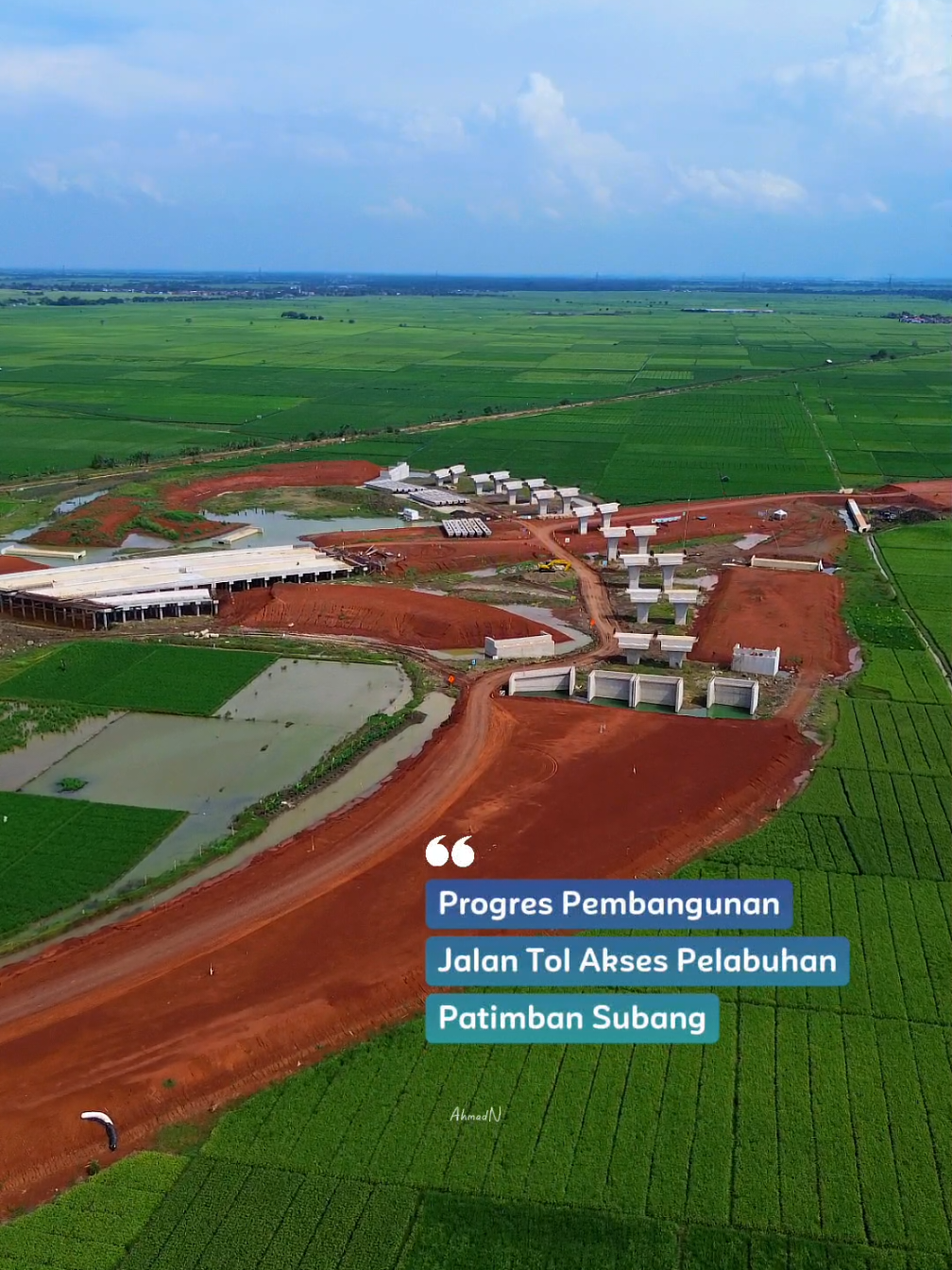 Melihat Progres Pembangunan Jalan Tol Akses Menuju Pelabuhan Patimban Kab Subang Ada Yang Bilang Pembebasan Lahan Nya Masih Belum Selesai Masih Ada Beberapa Warga Yang Belum Mendapatkan Ganti Rugi 📍Subang #videodrone #pelabuhanpatimban #proyekjalantol #jalantol #subang #jawabarat #fyppppppppppppppppppppppp 