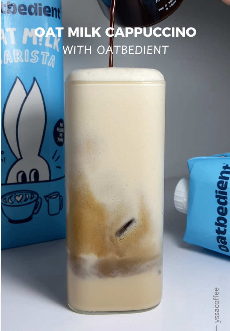 Frothing has never been this easy! @Oatbedient PH oat milk is so good! ☺️❤️ #icedcoffee #coffee #coffeetiktok #coffeeaddict #coffeelover #coffeetime #homecafe #homecafeph #homecafephilippines #fyp #fypage #fyppppppppppppppppppppppp #fypシ゚ #foryoupage #oatmilk #cappuccino 