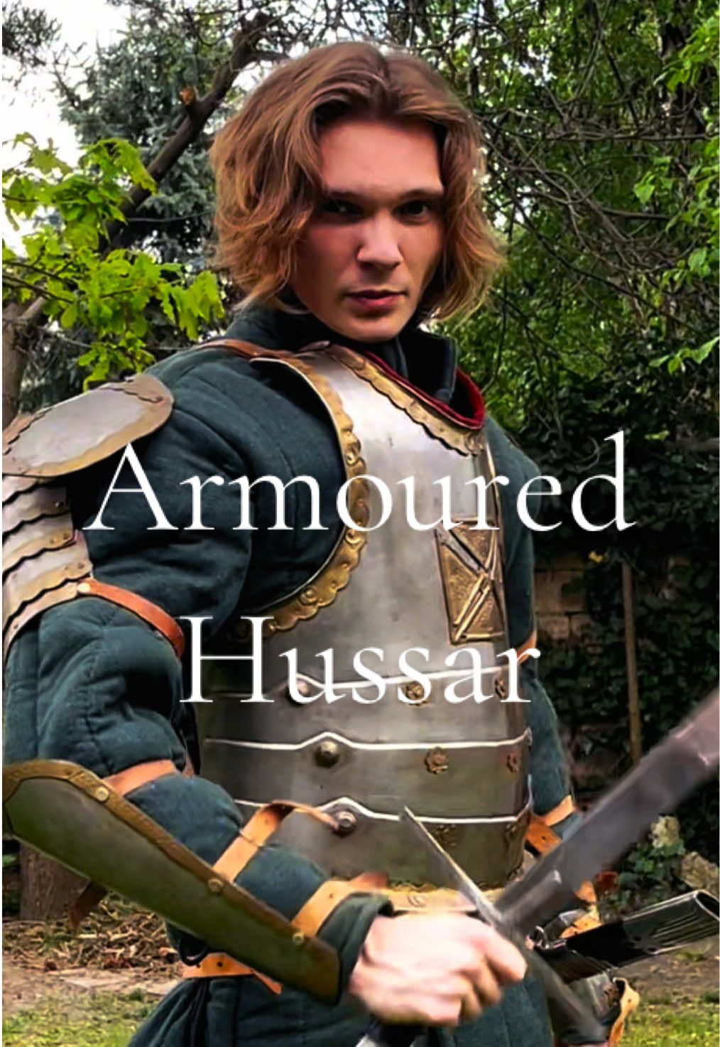 Armoured Polish Hussar🇵🇱🗡️ . #husaria #medieval #noble #knight #armor #poland🇵🇱 #medievaltiktok #historytok #castle #cosplay #saber #sword #fantasy 