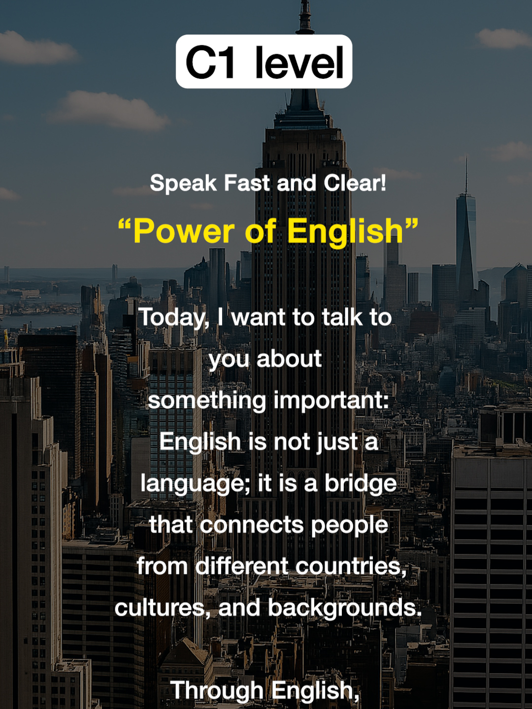 Power of English⭐️ #english  #speakingenglish  #learningenglish  #fyp