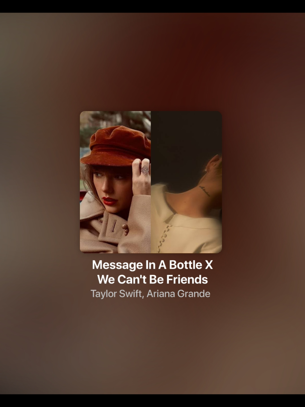 this mixx🥹 #massageinabottle #wecantbefriends #taylorswift #arianagrande #lyrics #liriklagu #spotify #spotifylyrics #songlyrics #songviral #foryou #fyp 