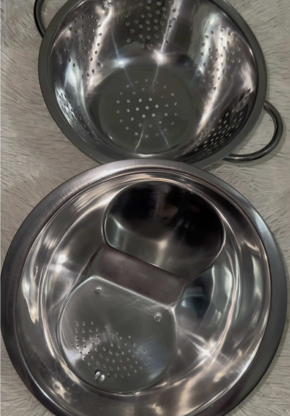 Kit Escorredor De Macarrão Massas + Lavador Arroz Em Aço Inox mais lindo da Shoppe😍😍😍 *O link está na minha bio*  #enxovaldecasanova  #enxoval #shoppee #casa