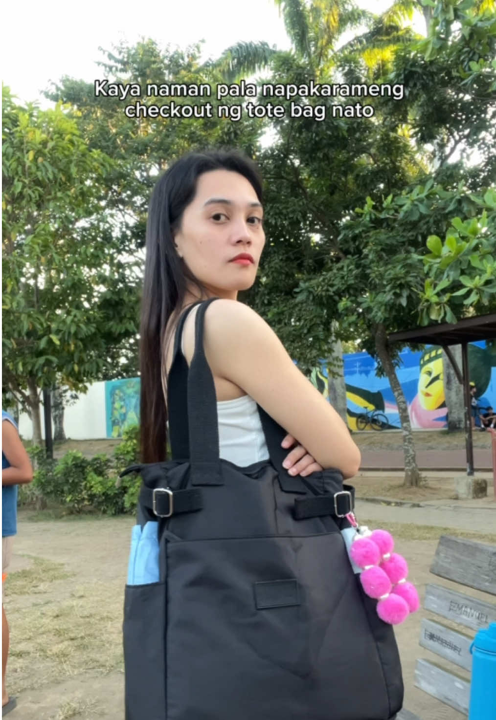 Tote bag with zipper tapos napakarameng pockets 🫶🏻 tote bag tote bag with pockets tote bag with zipper #totebag #totebagwithpockets #totebagwithzipper 