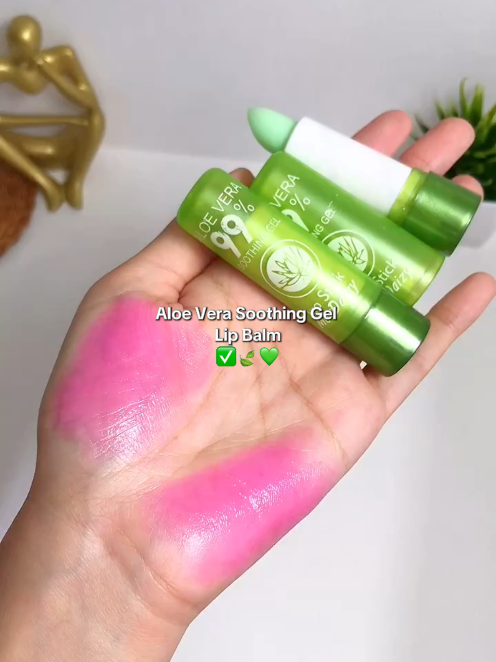 ✅aloe vera moisturizer  lipbalm🍃💚 #aloevera #lipbalm #aloeveralipbalm #aloe #balm #lipstick #mousturizer 