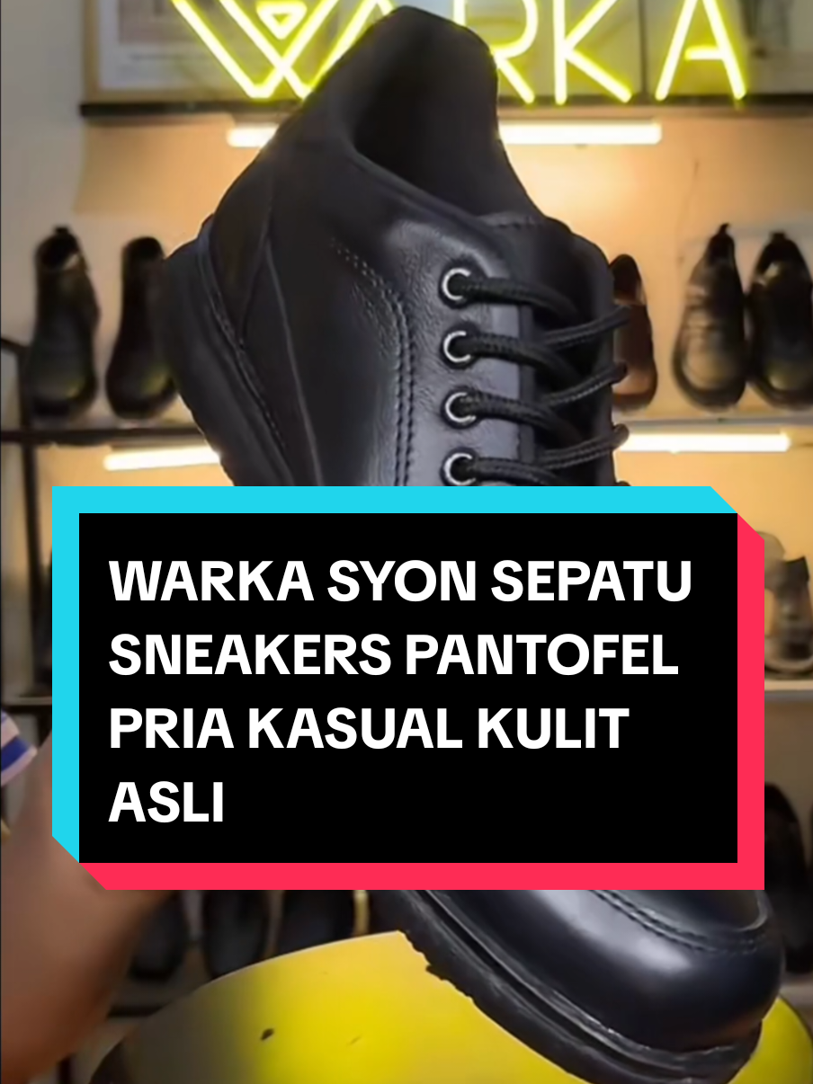 Warka SYON - Sepatu Pria Formal Sneaker Pantofel Kasual #sepatupantofel #sepatusneakers #sepatucasual #sepatukantor #sepatukulit 