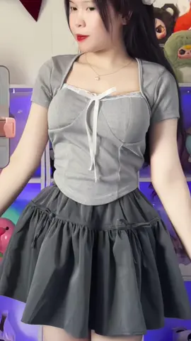 Sét Bộ Đồ Áo Thun Vạt Lượn