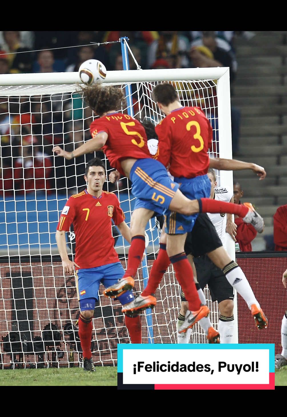 ⚽️ Un gol qué España nunca olvidará.  💫 Eres una leyenda.  🎂 ¡Feliz cumpleaños, Puyol! #VamosEspaña #DeportesEnTikTok #TikTokFootballAcademy 