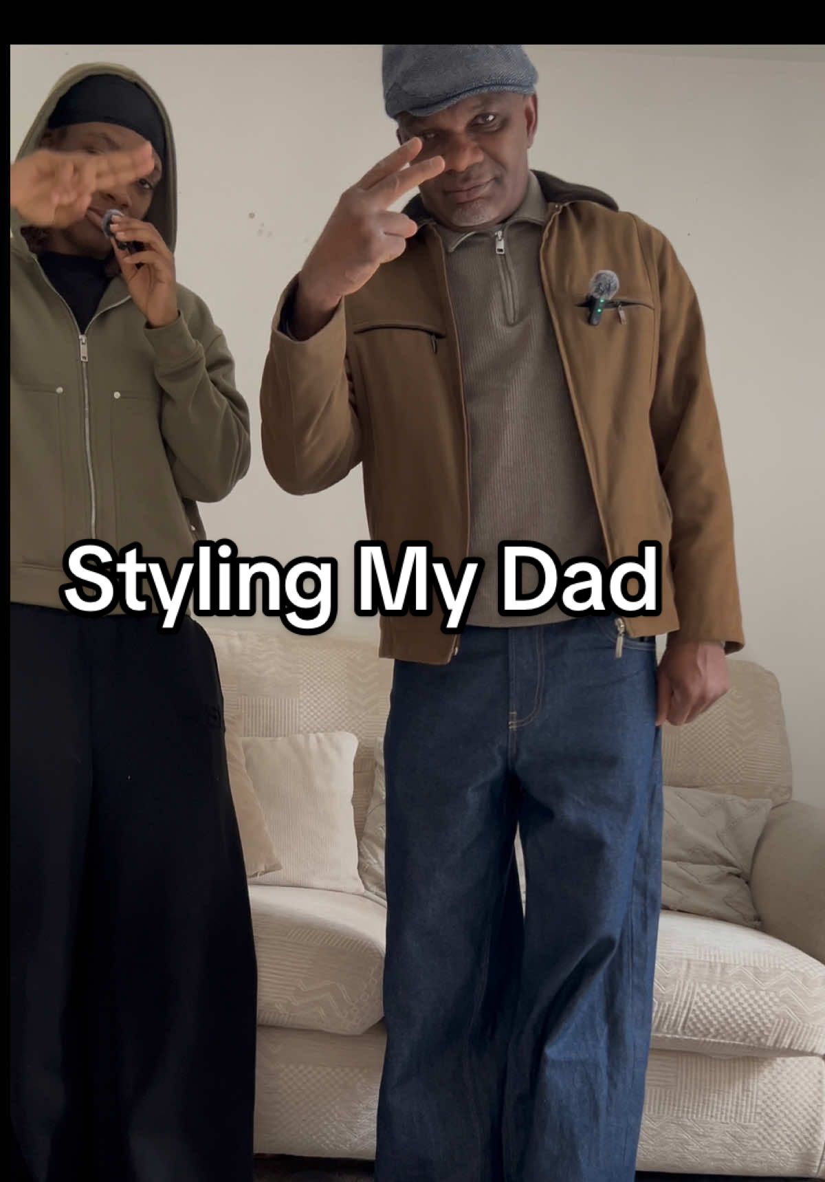 styling my dad 😹 #fyp #fashiontiktok #grwm #styling 