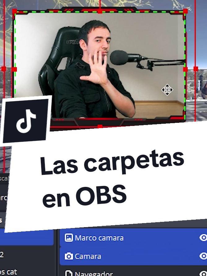 Como mover más de una fuente en OBS usando carpetas! #obs #tutorial #camara #camera #streamer #twitch #pc #gamerentiktok #stream #smallstreamersupport 