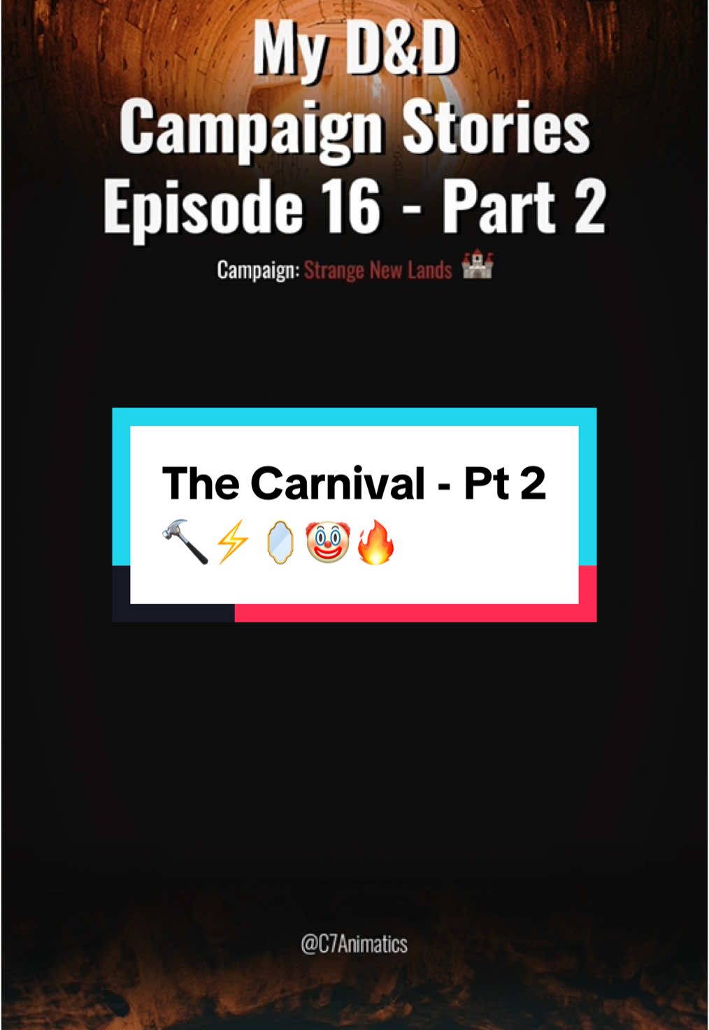 The Carnival - Pt 2 🔨⚡️🪞🤡🔥 #fyp #fypシ #foryoupage #dnd #dndtiktok #dungeonsanddragons #storytime 