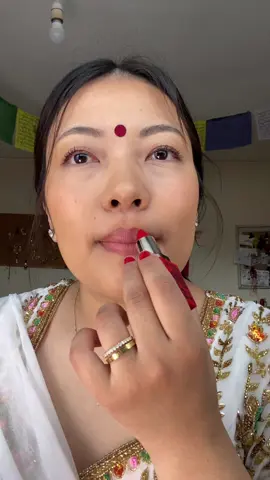 He’s still picking up the flowers #nepalitiktok #traditional #limbu #newyear #redlipstick #nepal #2082 
