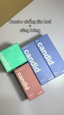 Combo chống lão hoá + căng bóng cho da cùng Candid #candid #skincare #beauty #viral 